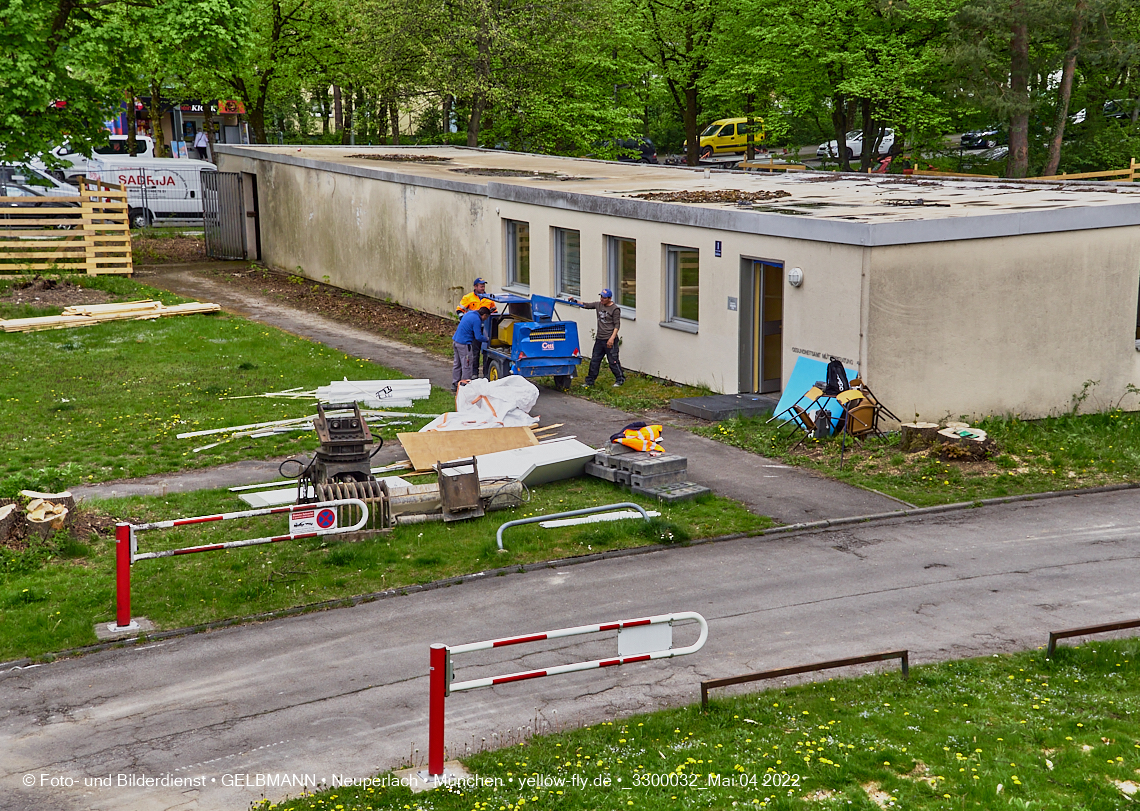 04.05.2022 - Baustelle am Haus für Kinder in Neuperlach